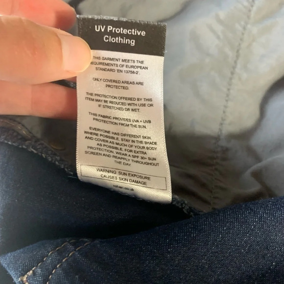 Rohan Women’s Straight Leg Blue Jeans Sun Protective Clothing UPF 40+ Size  16R - Picture 8 of 9